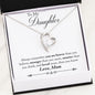 High Polished Heart Pendant - Surrounding a Flawless 6.5mm Cubic Zirconia - High Quality Stainless Steel or 18K Gold Finish