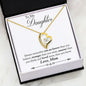 High Polished Heart Pendant - Surrounding a Flawless 6.5mm Cubic Zirconia - High Quality Stainless Steel or 18K Gold Finish