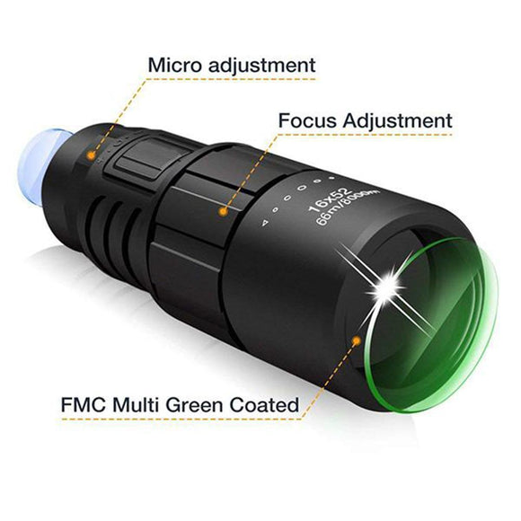 High Power Prism Monocular Telescope