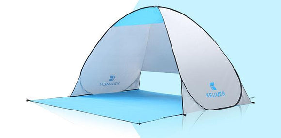 Beach Tent/Sun Shelter for 1-2 person with Automatic Popup & 90 % UV-Protective